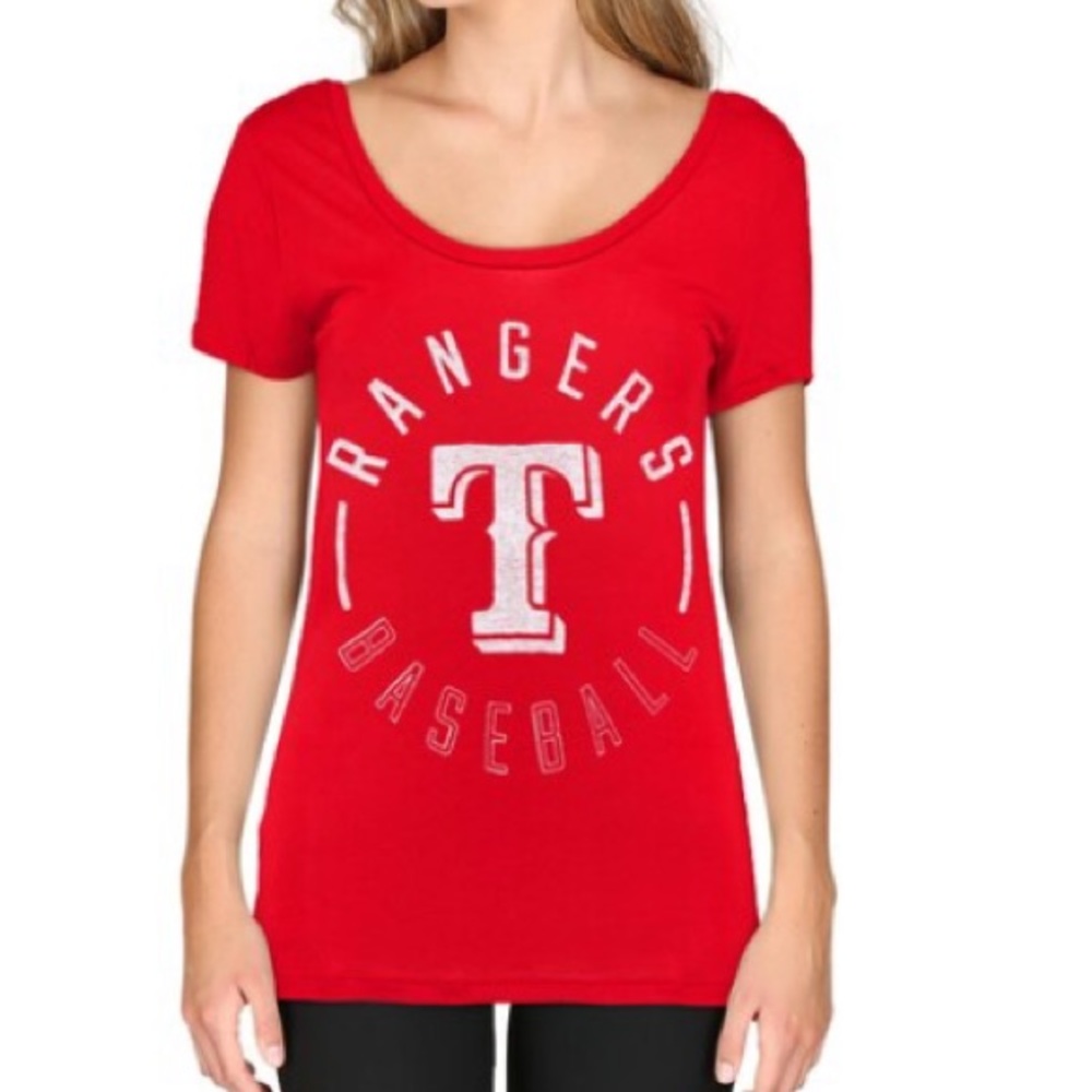 PINK Texas Rangers Baseball Tee